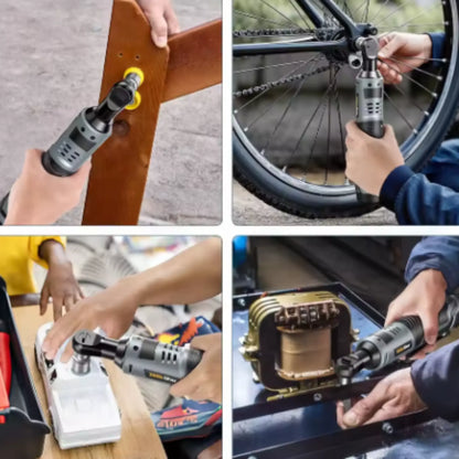 Noryvena™ R22 Llave de Ratchet Eléctrica 12V para Reparación Automotriz – Incluye Batería y cargador