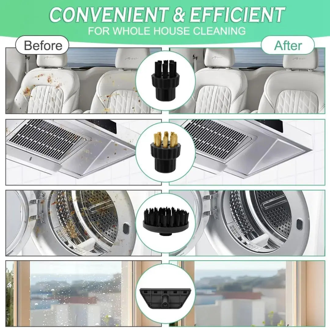 NORYVENA T2 2500W High-Pressure Steam Cleaner, High-Temperature Cleaning Machine for Home Air Conditioners, Kitchen Range Hoods, Car Interiors, and Floor Cleaning