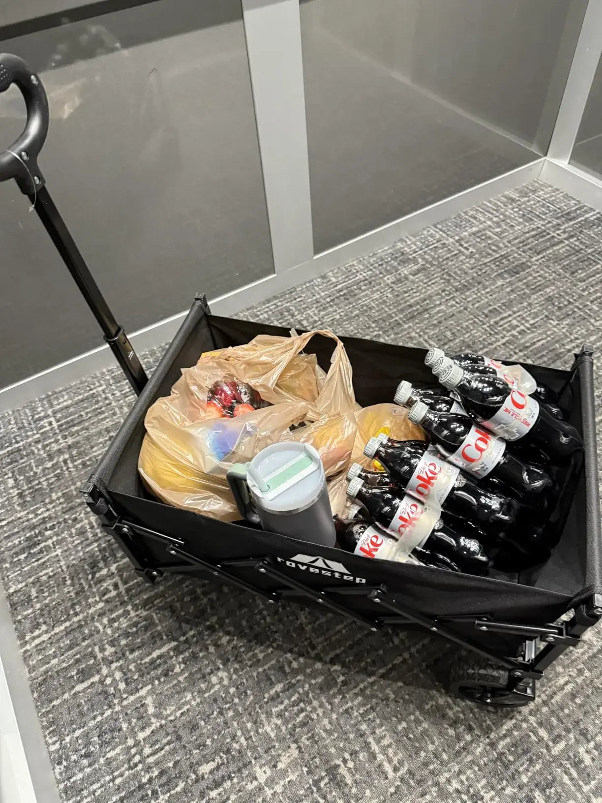 NORYVENA 450LB Heavy Duty Folding Wagon Cart
