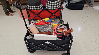 NORYVENA 450LB Heavy Duty Folding Wagon Cart