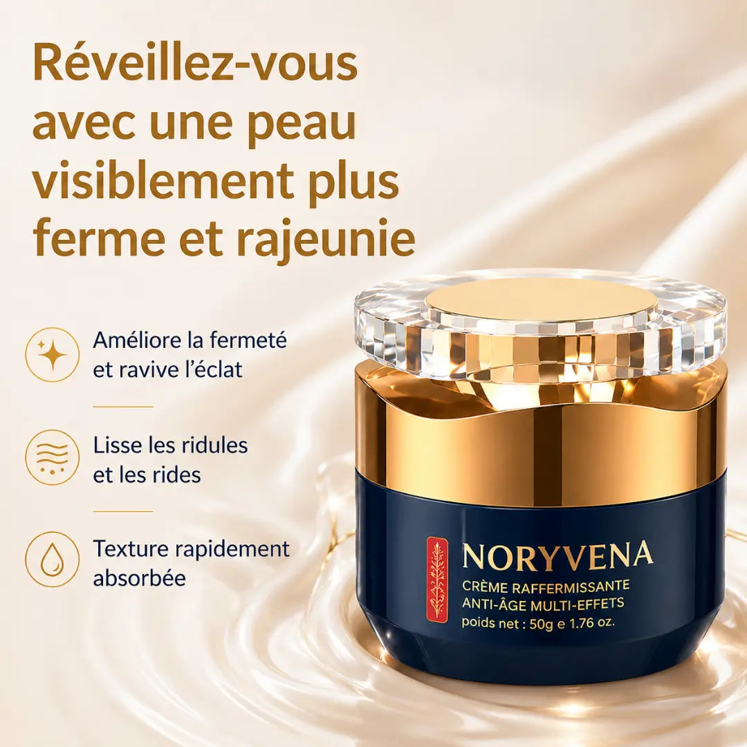NORYVENA – Anti-Wrinkle Face Cream, Firming Moisturizer with Polypeptides, 3-in-1 Lotion for Face, Neck, and Eye Contour.